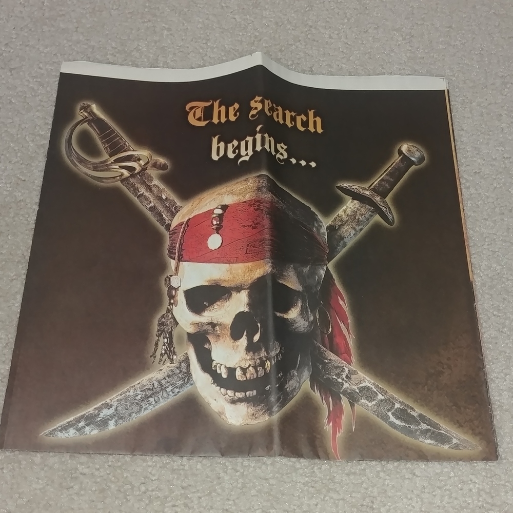 Pirates Of The Caribbean Poster Map